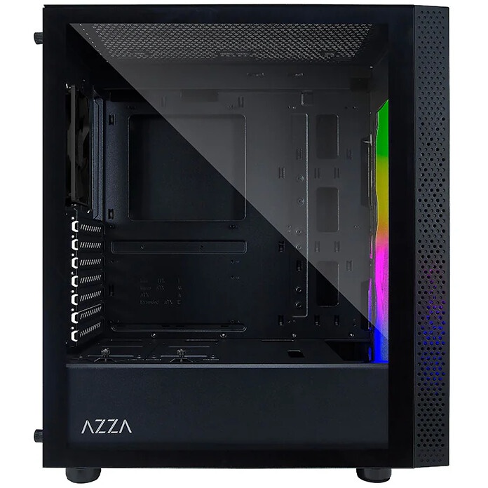 Компьютерный корпус Azza Eclipse черный без БП ATX 9x120mm 5x140mm 2xUSB2.0 1xUSB3.0 audio bott PSU