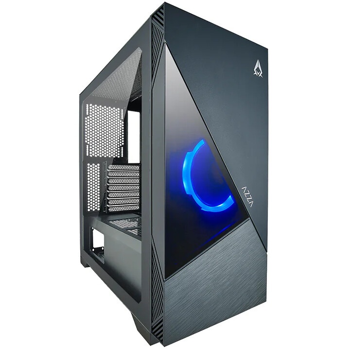 Компьютерный корпус Azza Eclipse черный без БП ATX 9x120mm 5x140mm 2xUSB2.0 1xUSB3.0 audio bott PSU