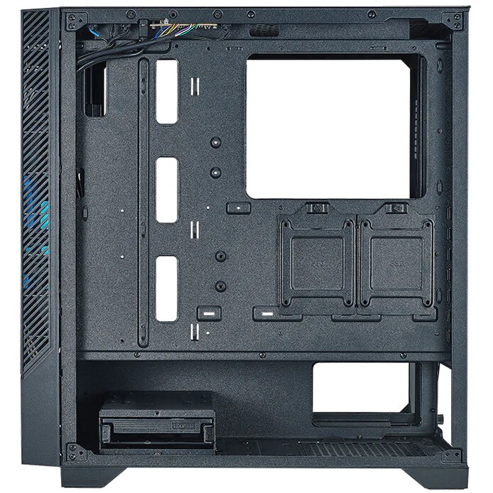 Компьютерный корпус Azza Eclipse черный без БП ATX 9x120mm 5x140mm 2xUSB2.0 1xUSB3.0 audio bott PSU