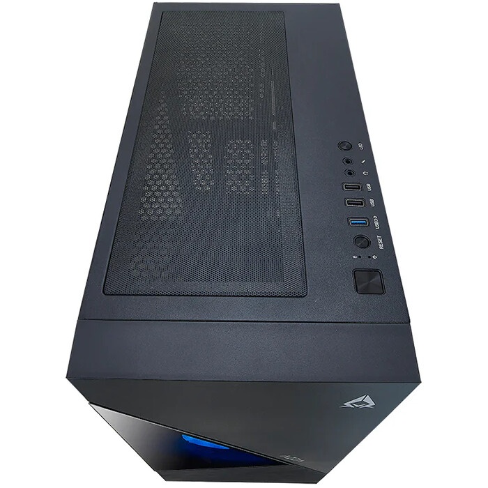 Компьютерный корпус Azza Eclipse черный без БП ATX 9x120mm 5x140mm 2xUSB2.0 1xUSB3.0 audio bott PSU