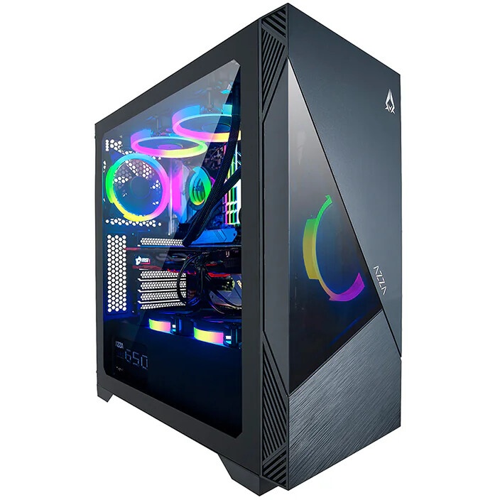 Компьютерный корпус Azza Eclipse черный без БП ATX 9x120mm 5x140mm 2xUSB2.0 1xUSB3.0 audio bott PSU