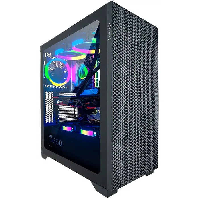 Компьютерный корпус Azza Eclipse черный без БП ATX 9x120mm 5x140mm 2xUSB2.0 1xUSB3.0 audio bott PSU