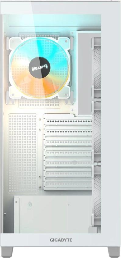Компьютерный корпус Gigabyte GB-C500PI ST белый без БП ATX 3x120mm 6x140mm 2xUSB3.0 1xUSB3.1 audio b