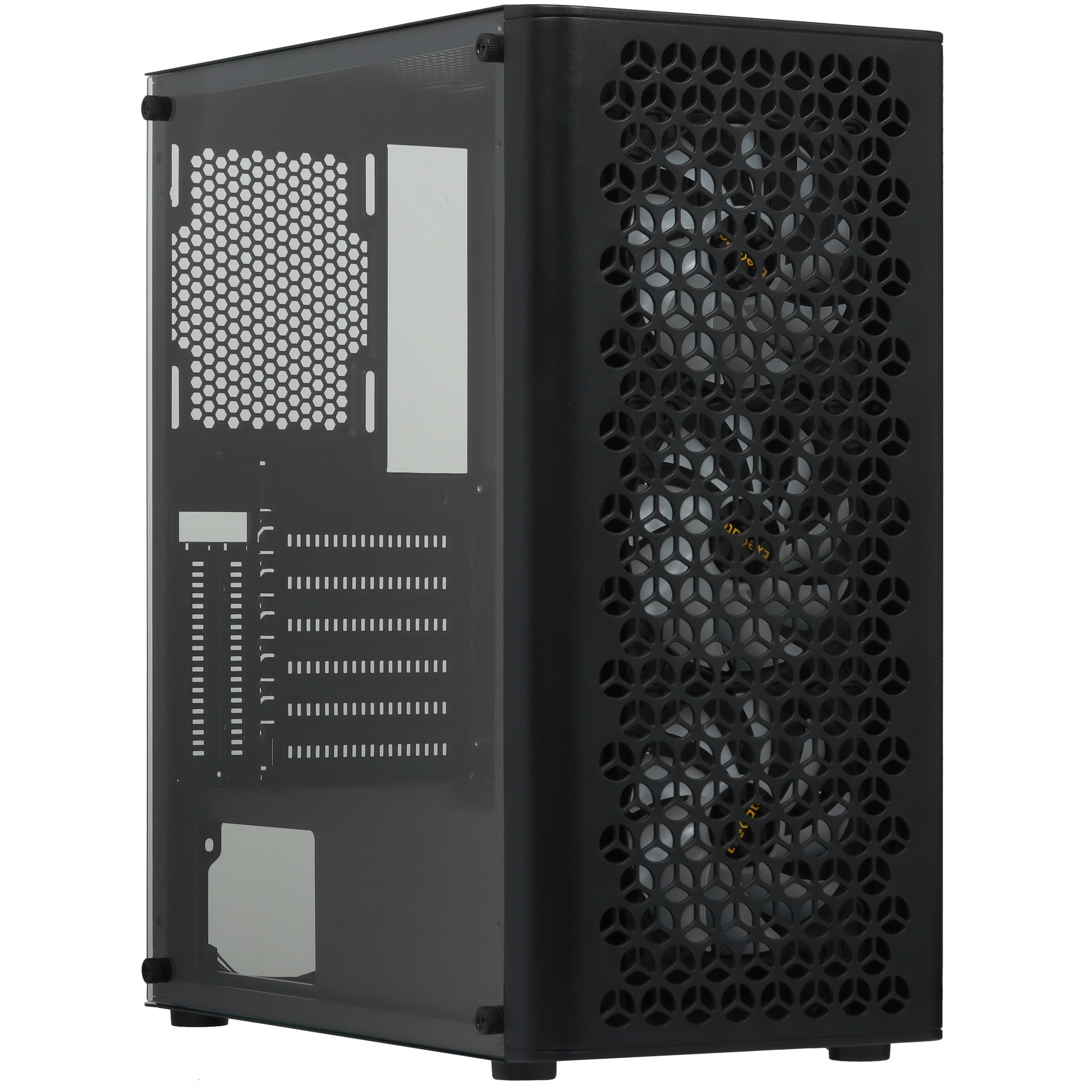 Компьютерный корпус Miditower ExeGate EVO-9202 (ATX, без БП, с окном, 1*USB+1*USB3.0, аудио, 3 вент.