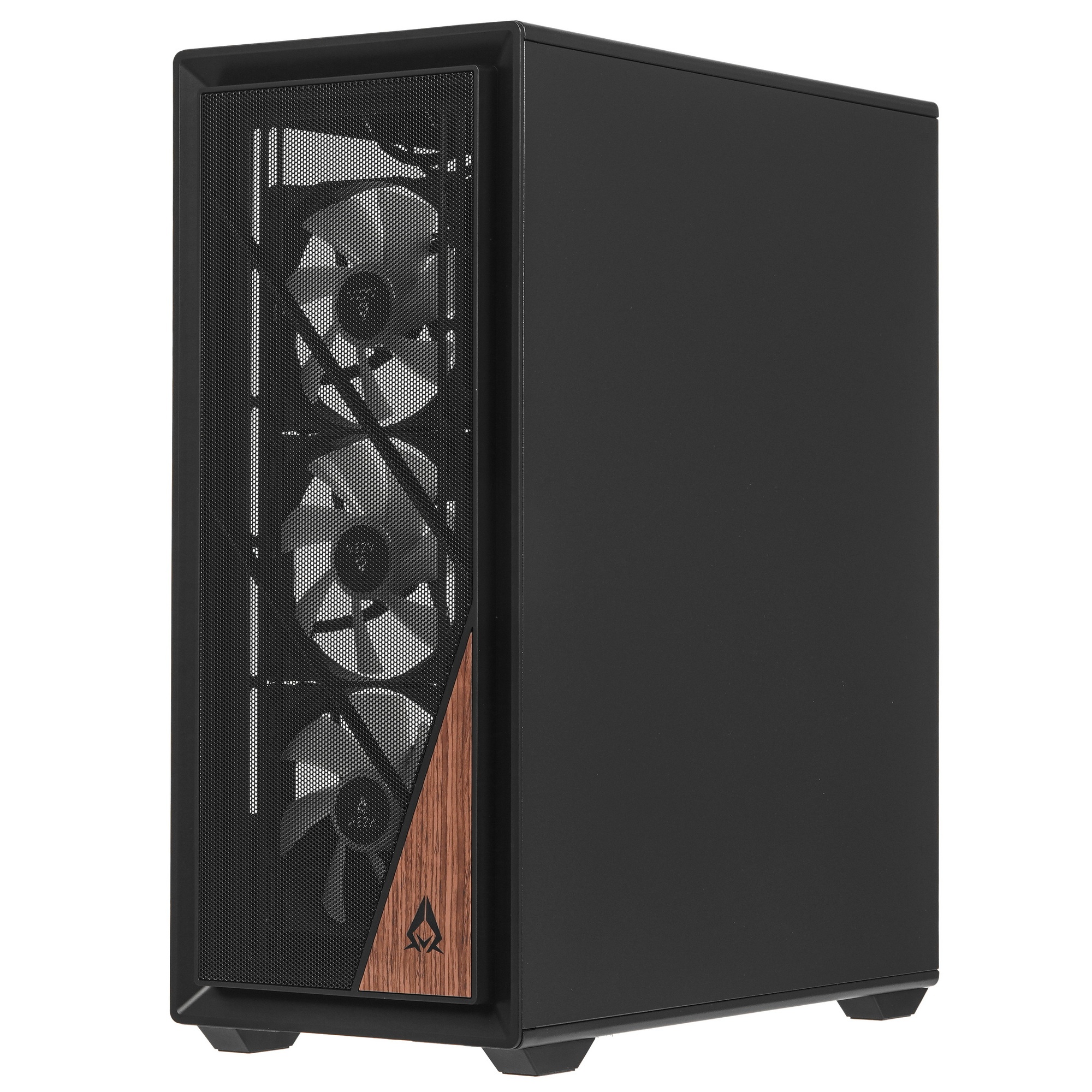Корпус Azza Forest черный без БП ATX 4x120mm 4x140mm 2xUSB3.0 audio bott PSU
