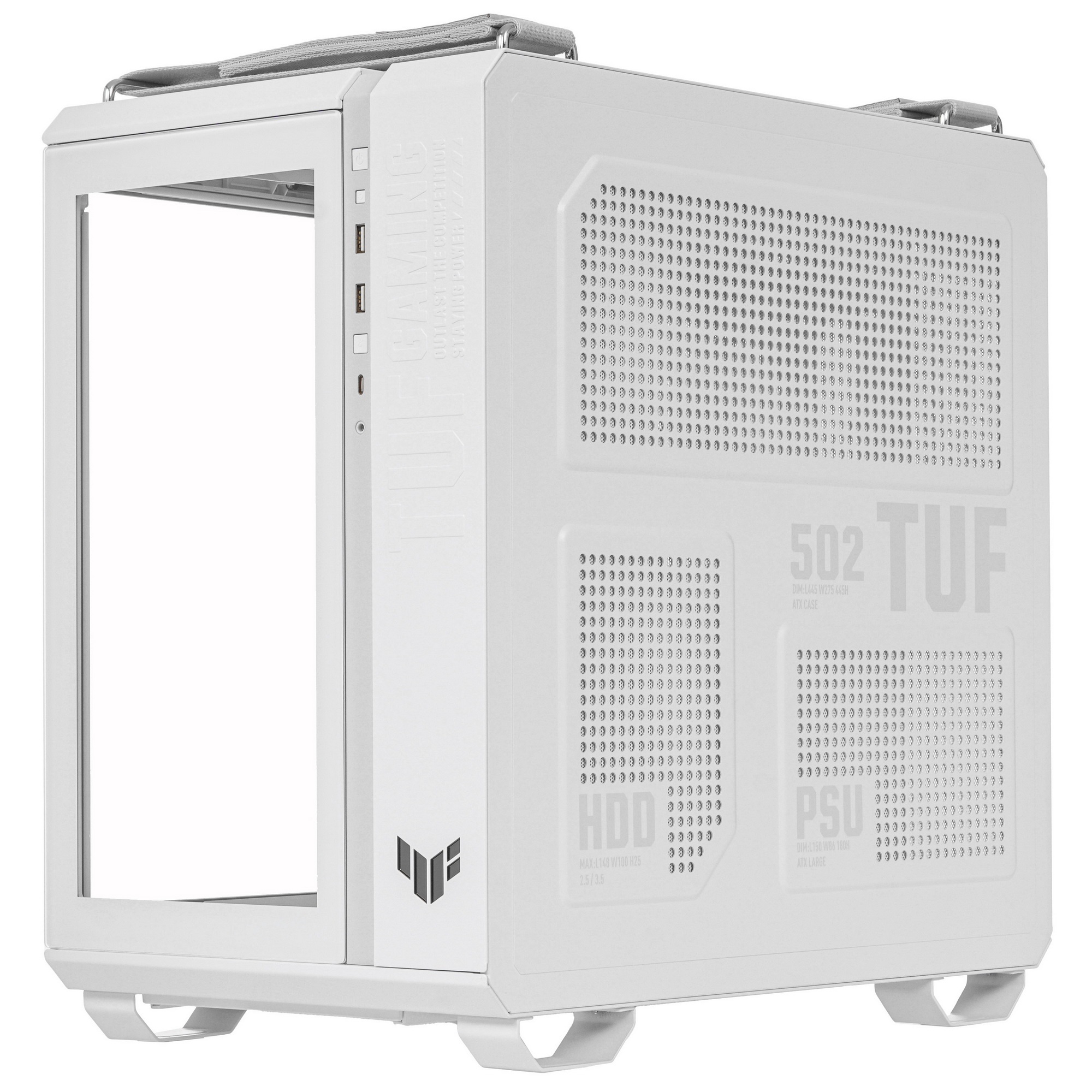 Корпус ASUS TUF GAMING GT502 PLUS TG ARGB WHITE (90DC0093-B19000) GT502 PLUS/WHT/TG