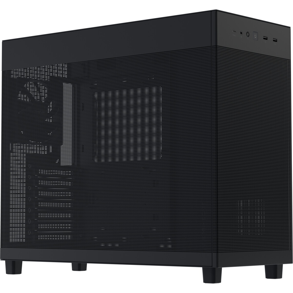 Компьютерный корпус Azza Cast белый без БП ATX 3x120mm 2x140mm 2xUSB3.0 audio bott PSU