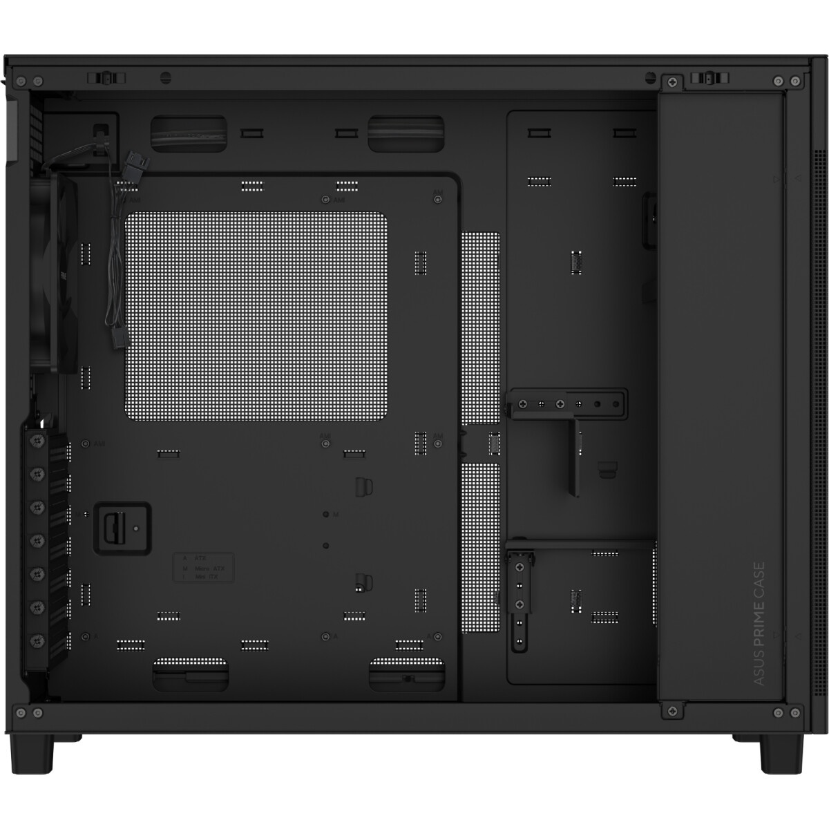 Компьютерный корпус Azza Cast белый без БП ATX 3x120mm 2x140mm 2xUSB3.0 audio bott PSU