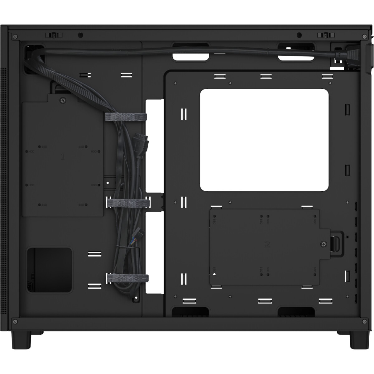 Компьютерный корпус Azza Cast белый без БП ATX 3x120mm 2x140mm 2xUSB3.0 audio bott PSU