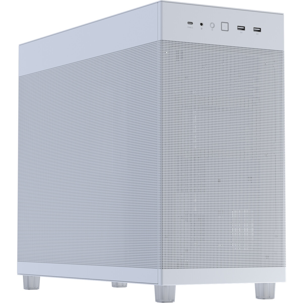 Компьютерный корпус Azza Cast белый без БП ATX 3x120mm 2x140mm 2xUSB3.0 audio bott PSU