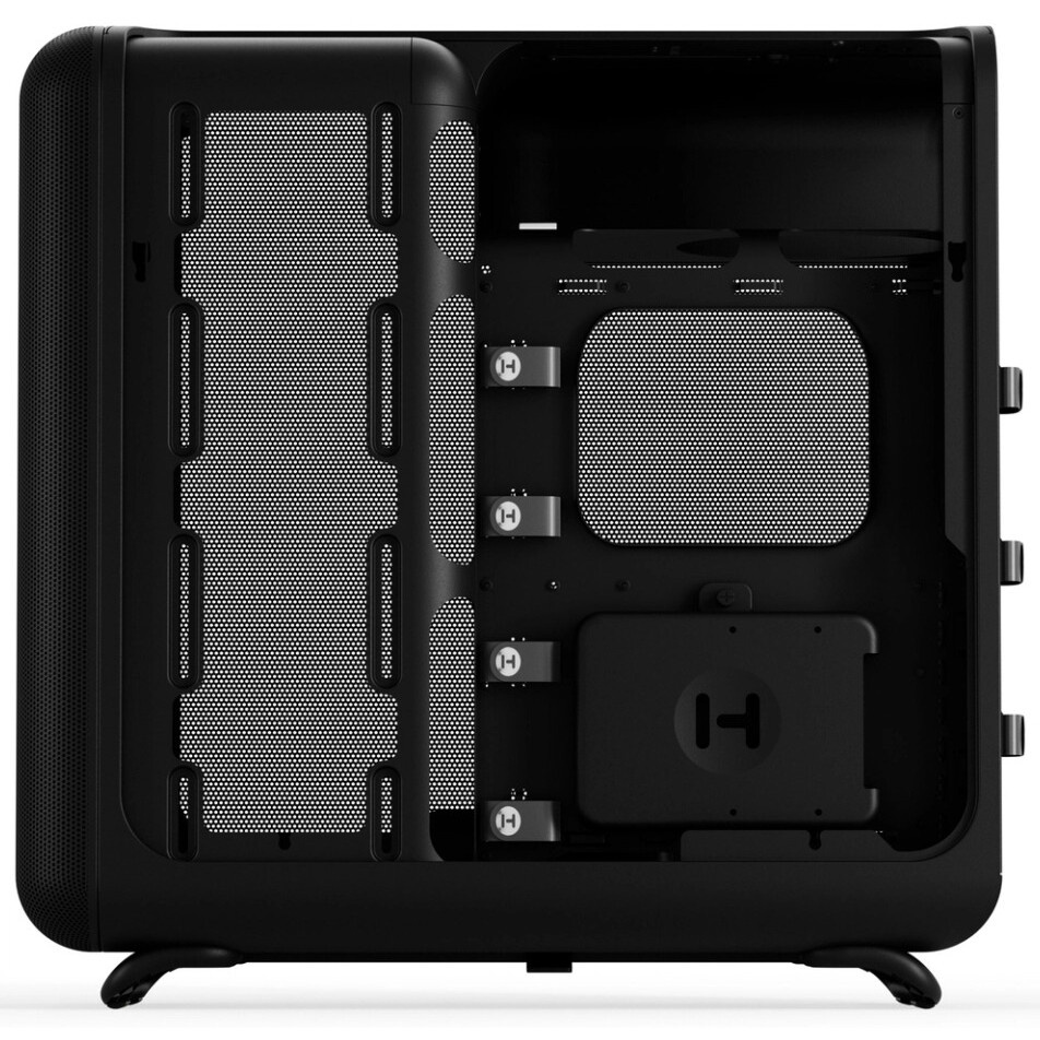 Компьютерный корпус Azza Cast белый без БП ATX 3x120mm 2x140mm 2xUSB3.0 audio bott PSU