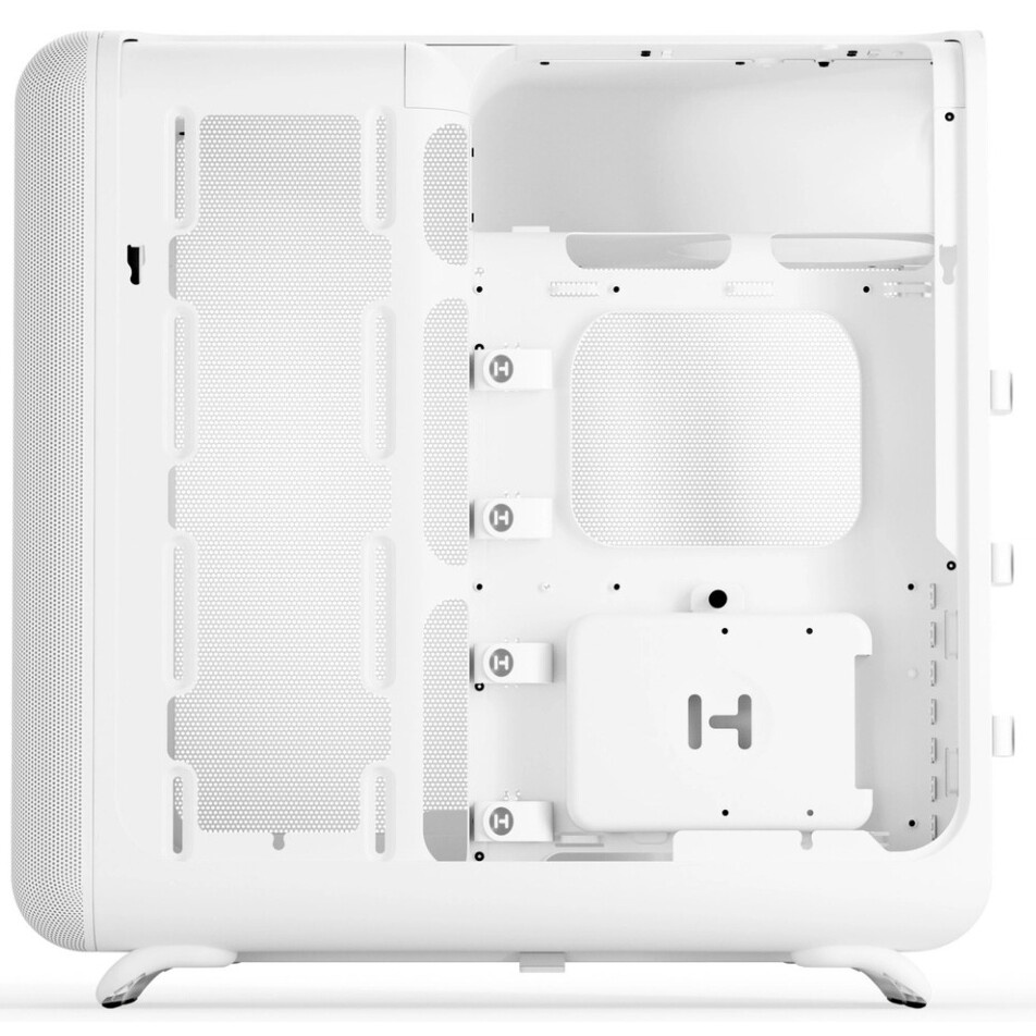 Компьютерный корпус Azza Cast белый без БП ATX 3x120mm 2x140mm 2xUSB3.0 audio bott PSU