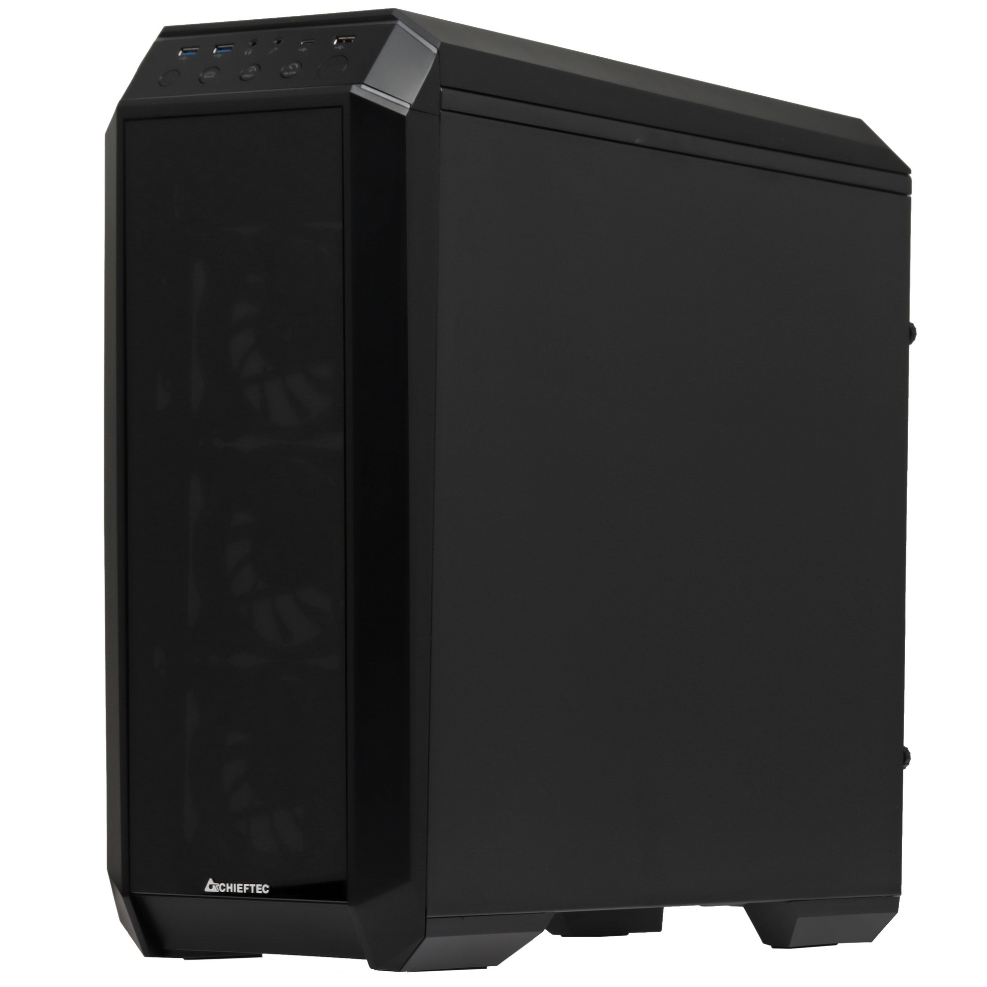 Корпус Chieftec Stallion II черный без БП ATX 4x120mm 1xUSB2.0 2xUSB3.1 audio bott PSU