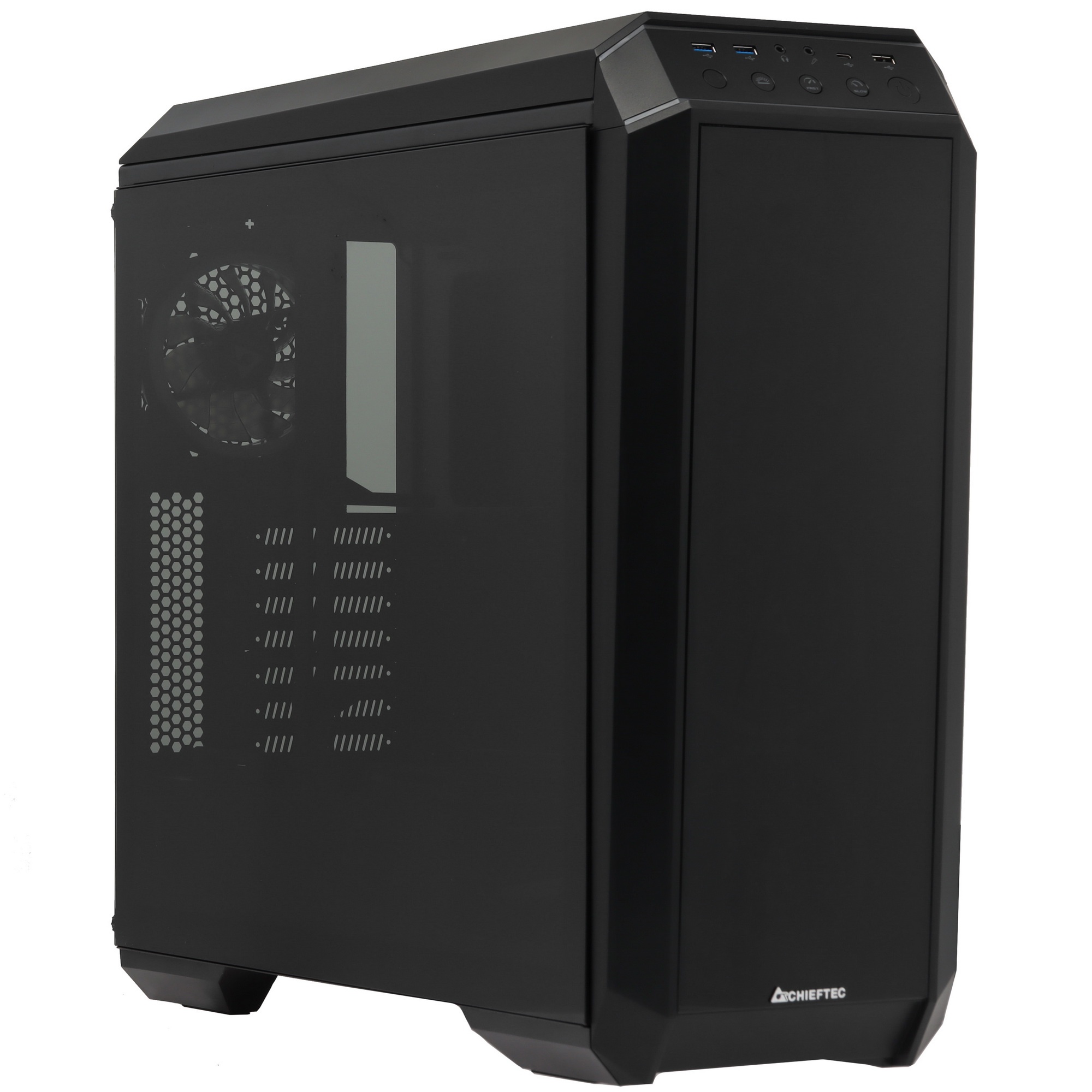 Корпус Chieftec Stallion II черный без БП ATX 4x120mm 1xUSB2.0 2xUSB3.1 audio bott PSU