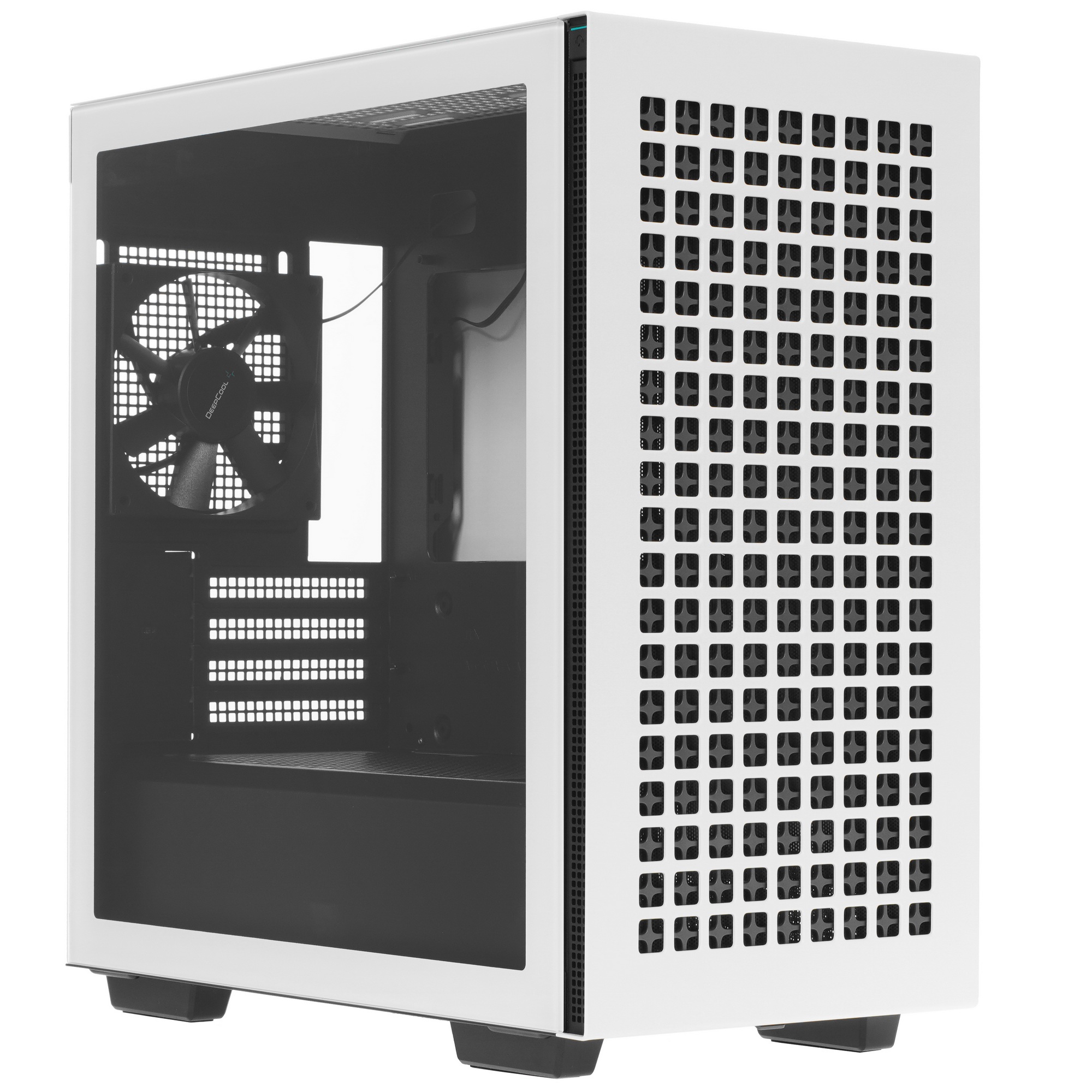 Компьютерный корпус Deepcool CH370 белый без БП mATX 1x120mm 1xUSB2.0 1xUSB3.0 audio bott PSU