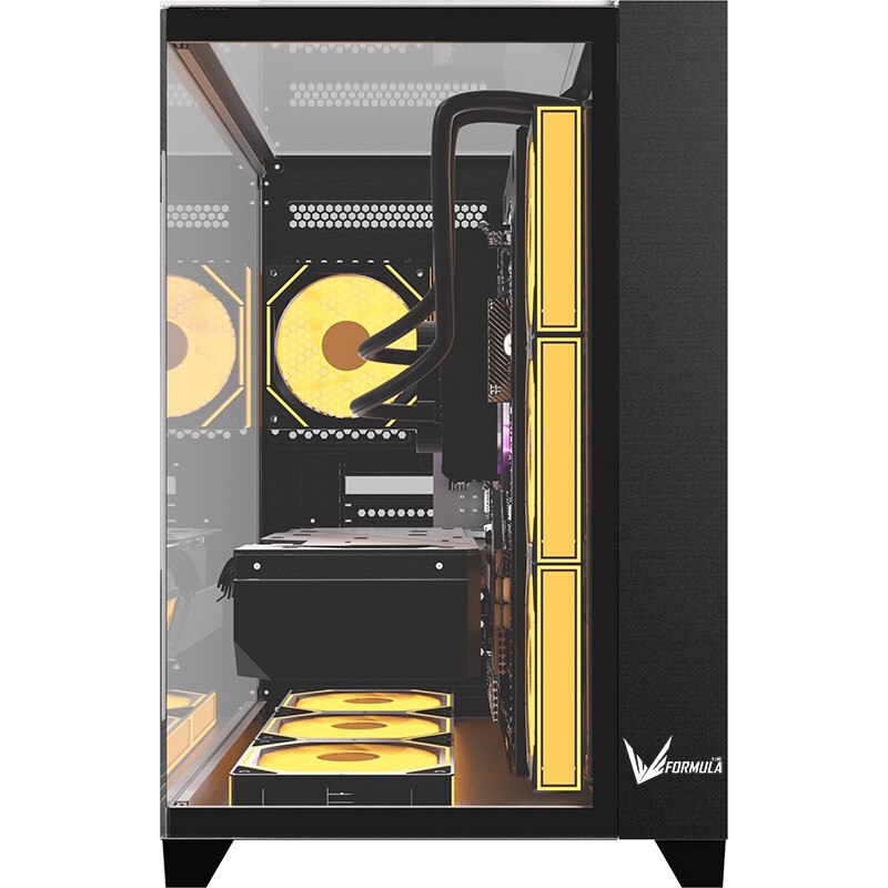 Компьютерный корпус Aerocool / Formula Crystal Z9 FLOE черный без БП ATX 2xUSB3.0 audio bott PSU