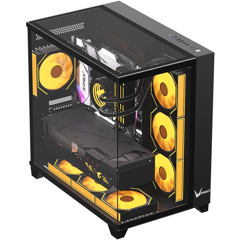 Компьютерный корпус Aerocool / Formula Crystal Z9 FLOE черный без БП ATX 2xUSB3.0 audio bott PSU