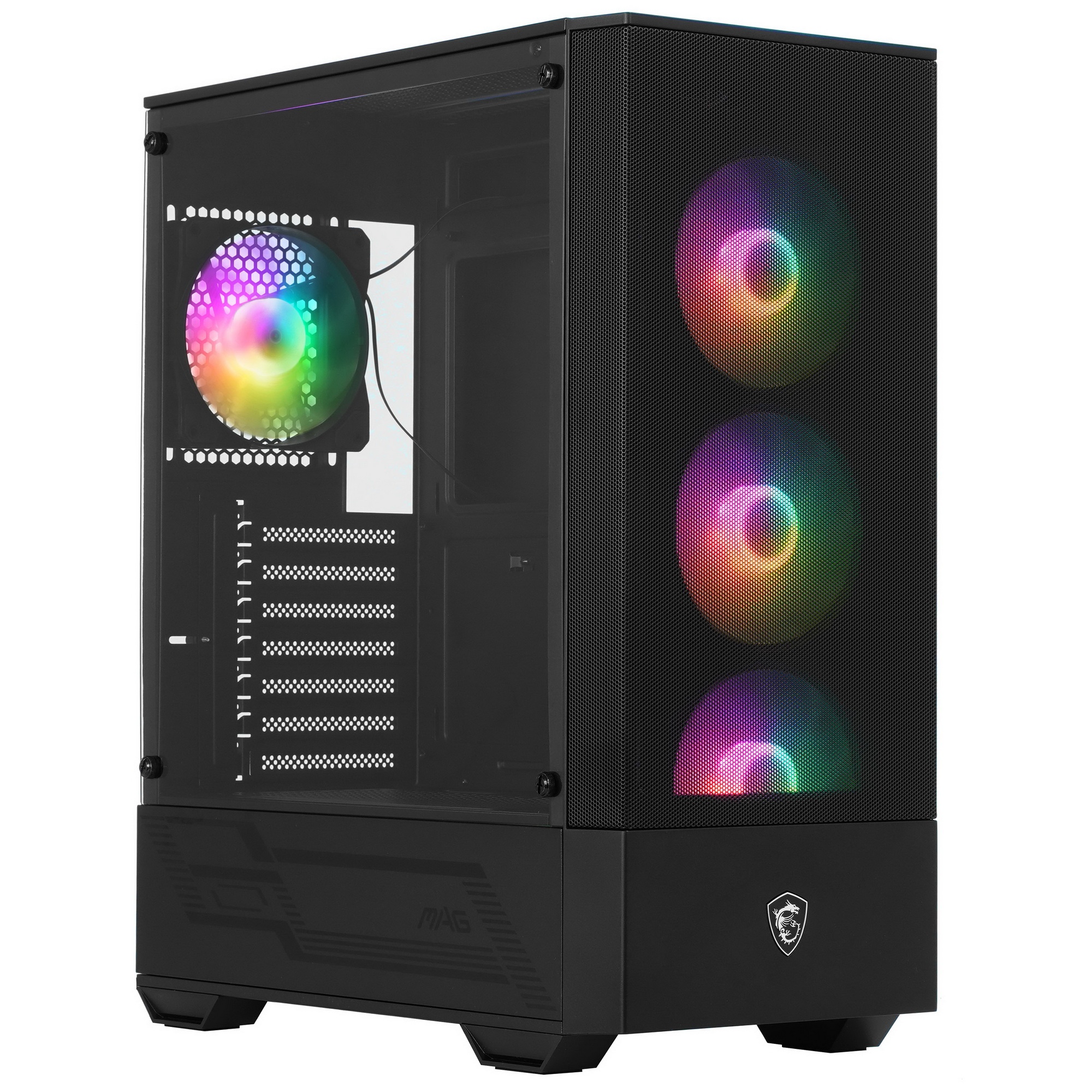 Компьютерный корпус MSI MAG FORGE 112R 2xUSB 3.0, 4x120mm ARGB Fan, ARGB Control Board, Tempered Gla