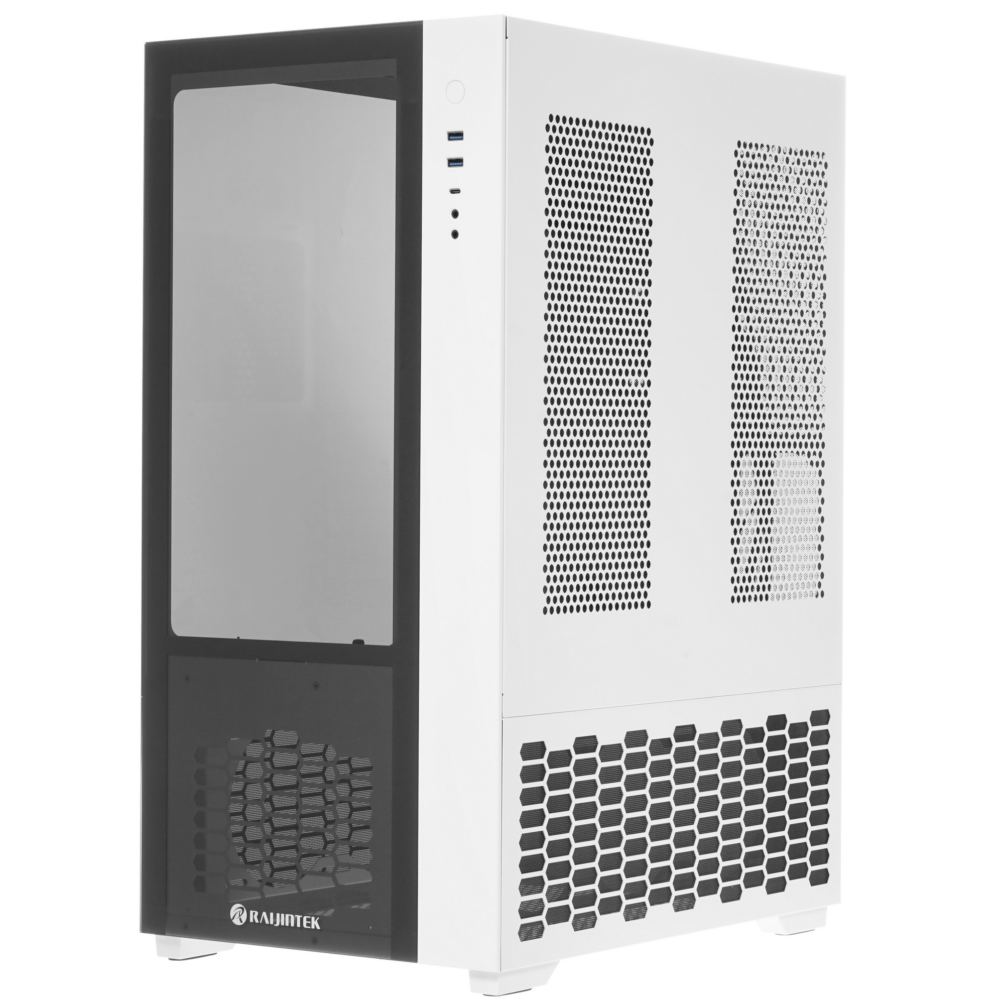 Компьютерный корпус Raijintek PAEAN PREMIUM WHITE 0R20B00209, Aluminum, ATX/MICRO ATX/MINI-ITX, USB3