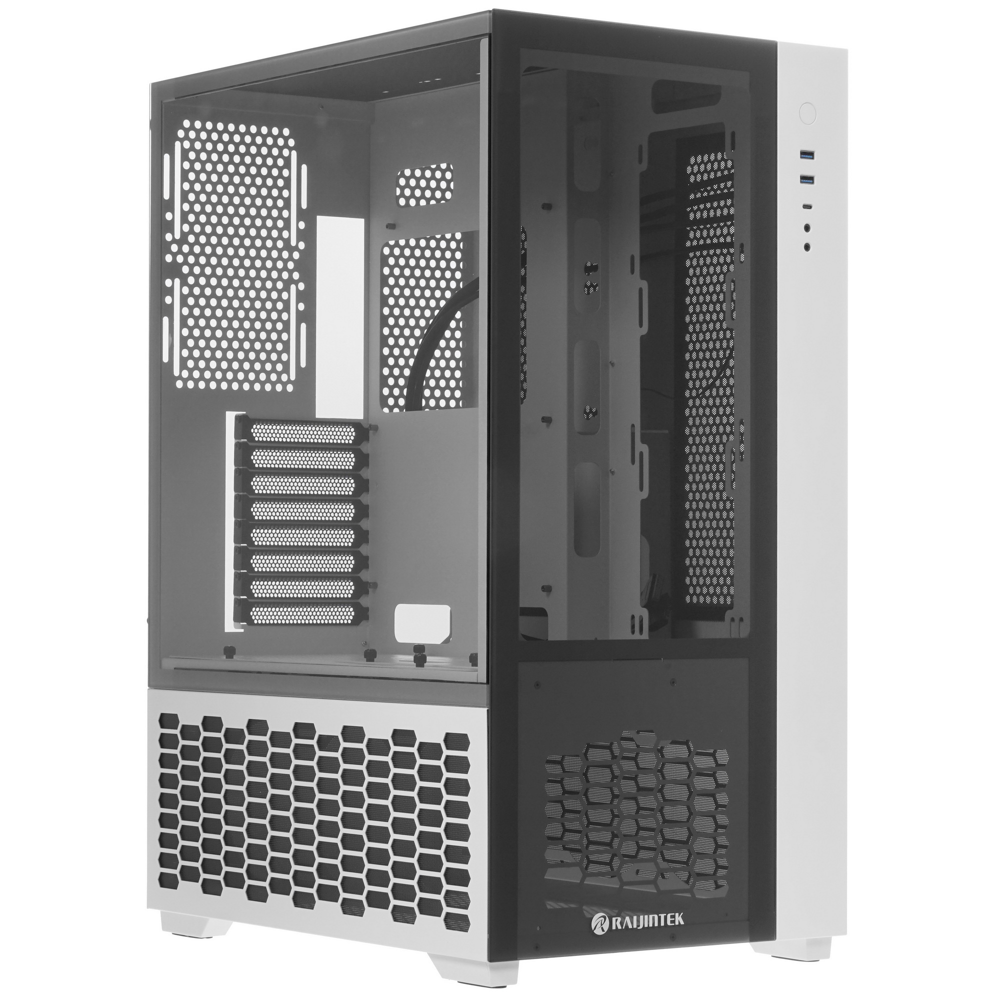 Компьютерный корпус Raijintek PAEAN PREMIUM WHITE 0R20B00209, Aluminum, ATX/MICRO ATX/MINI-ITX, USB3