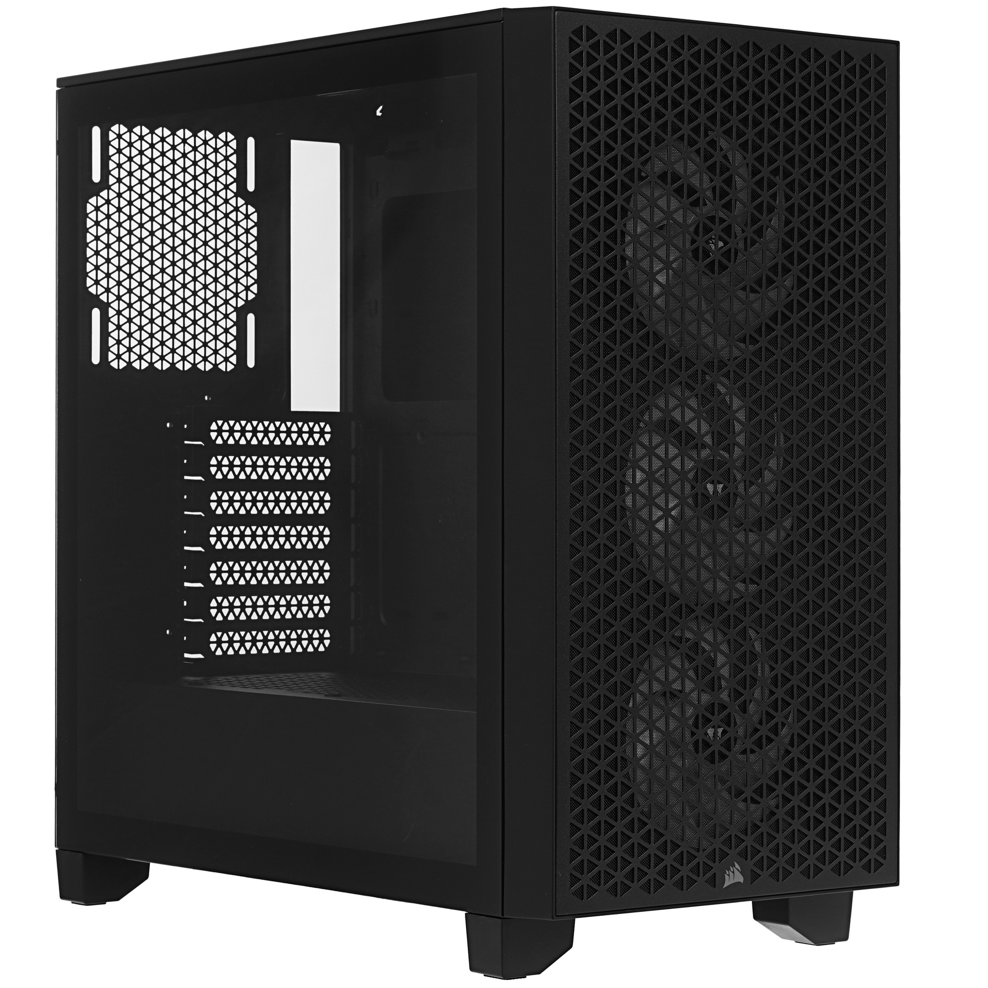 Корпус без блока питания Corsair 3000D RGB Airflow, Midi-Tower, TG, 3x120mm RGB, 2xUSB-A 3.2, E-ATX,