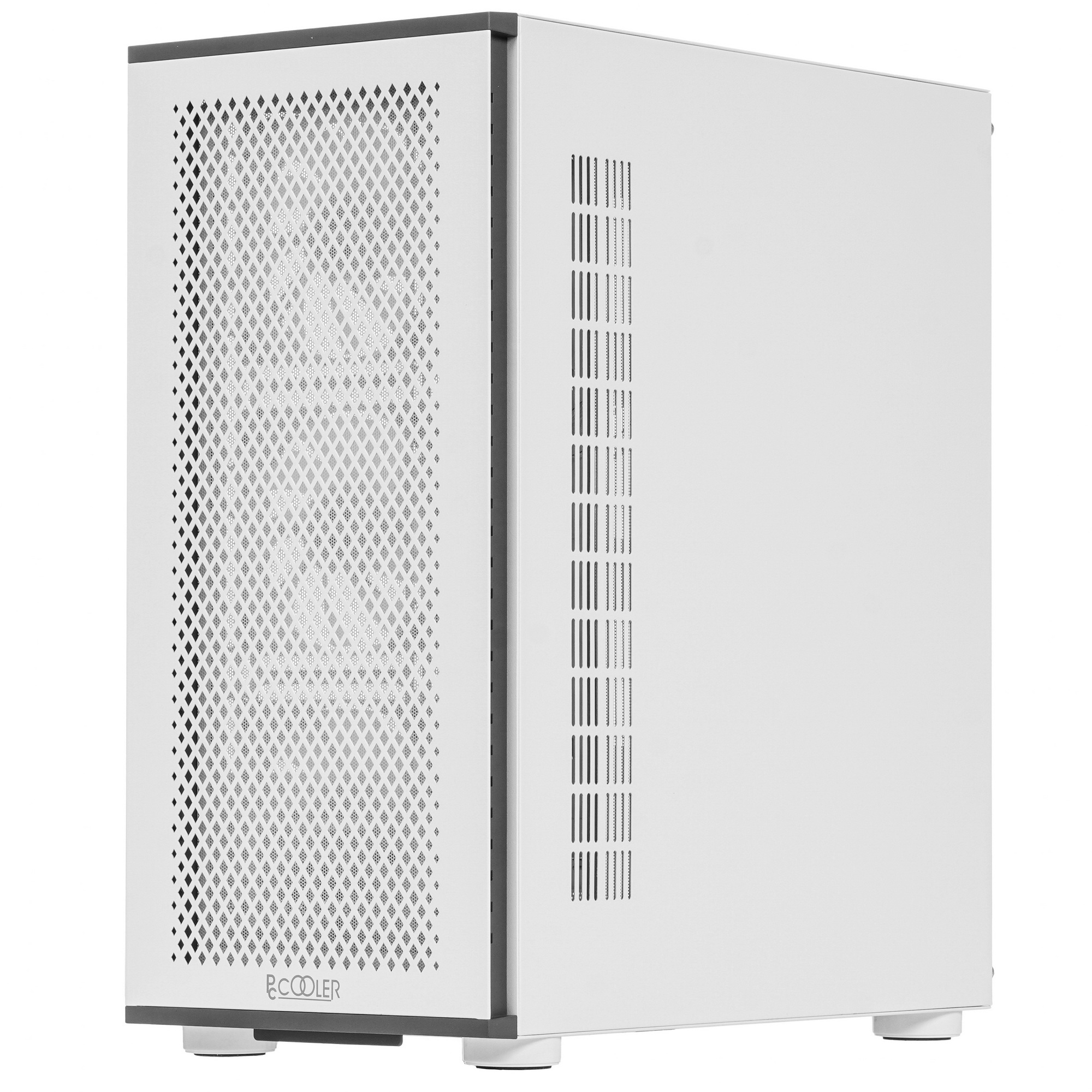 Компьютерный корпус PcCooler ME200 MESH WH белый-черный без БП ATX 3x120mm 2xUSB3.0 audio bott PSU