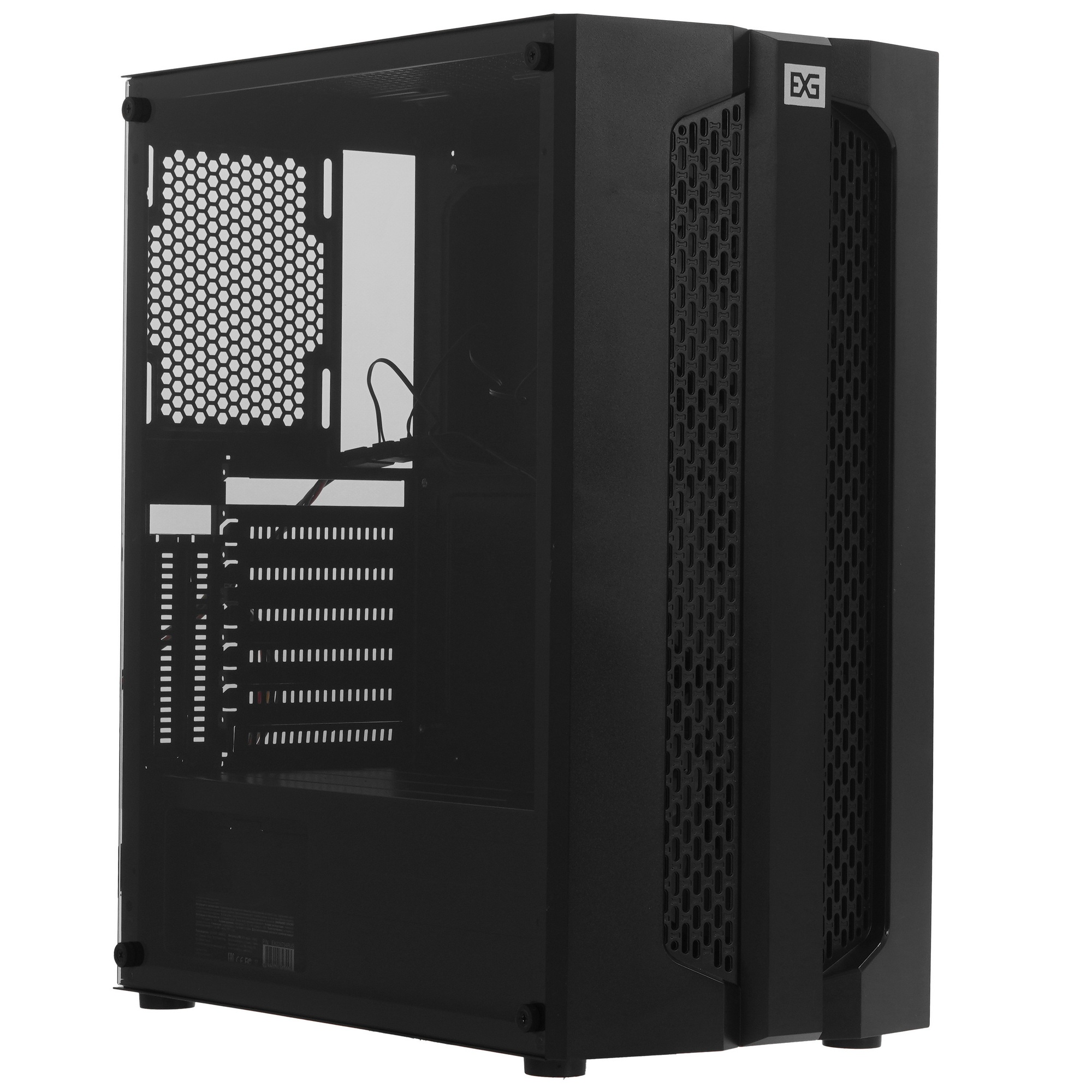 Компьютерный корпус Miditower ExeGate EVO-9205-NPX600 (ATX, БП 600NPX с вент. 12 см, с окном, 1*USB+