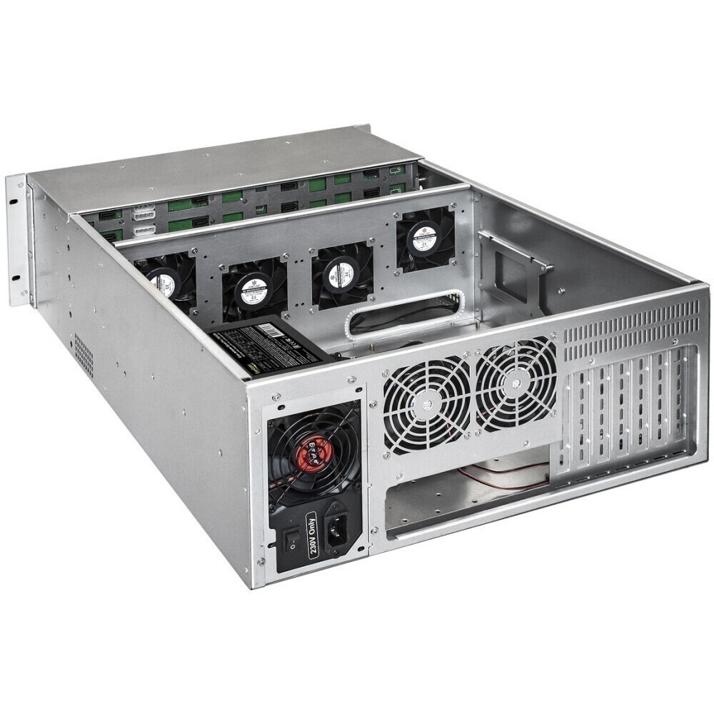 Серверный корпус ExeGate EX293580RUS Pro 4U660-HS24 RM 19", высота 4U, глубина 660, БП 900ADS, 24xH