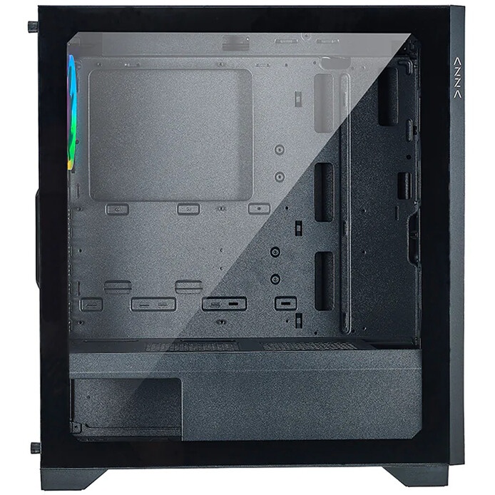 Корпус Azza Celesta F черный без БП ATX 5x120mm 5x140mm 2xUSB2.0 1xUSB3.0 audio bott PSU