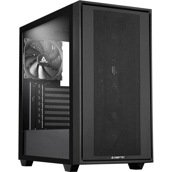 Корпус Azza Celesta F черный без БП ATX 5x120mm 5x140mm 2xUSB2.0 1xUSB3.0 audio bott PSU