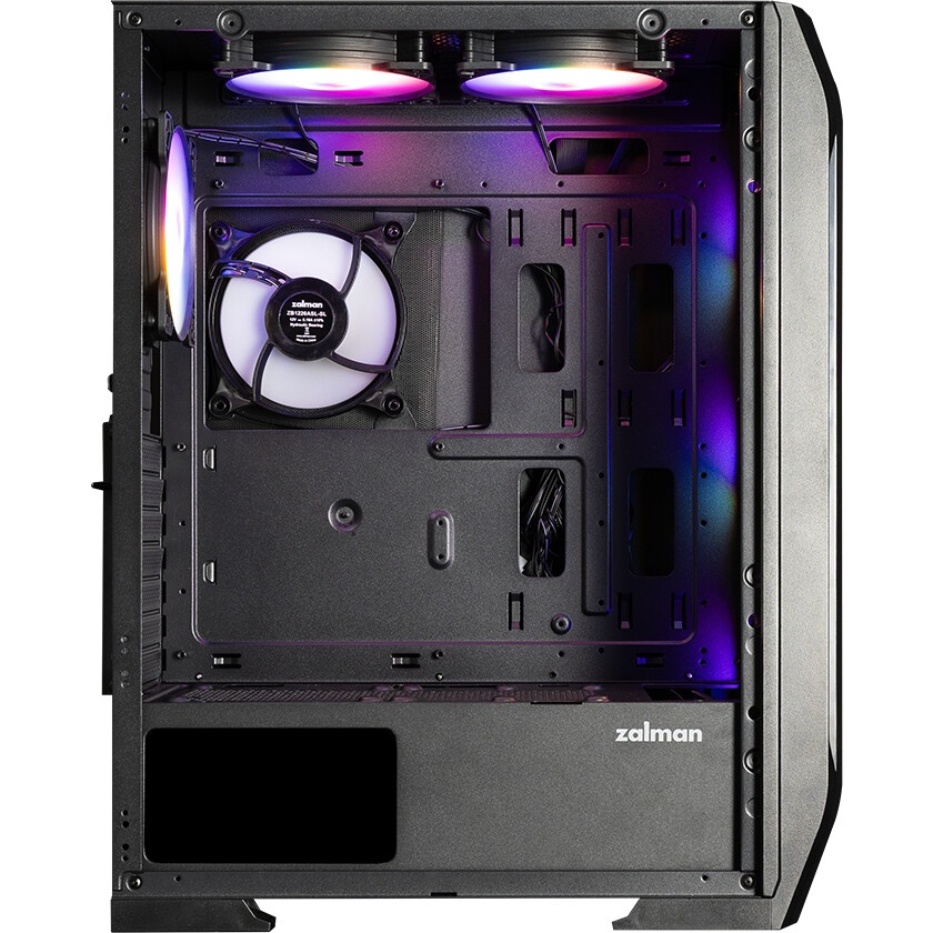 Корпус Azza Celesta F черный без БП ATX 5x120mm 5x140mm 2xUSB2.0 1xUSB3.0 audio bott PSU