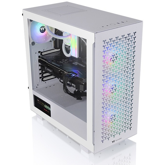 Компьютерный корпус Thermaltake Core P3 TG PRO белый без БП ATX 3x120mm 3x140mm 2xUSB2.0 2xUSB3.0 au