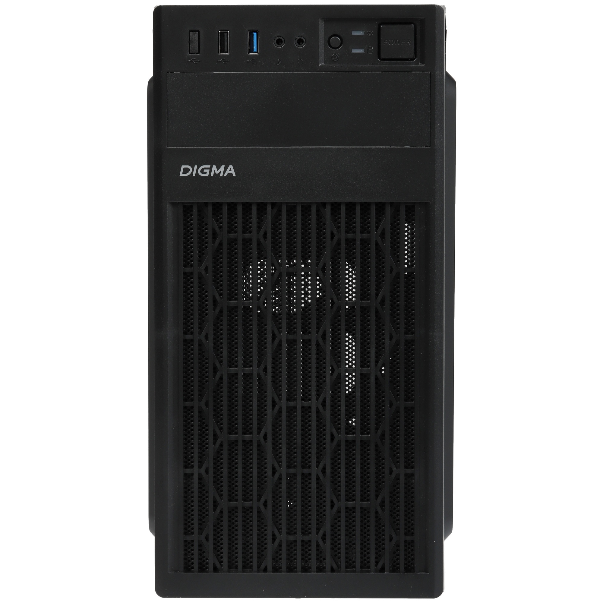 Компьютерный корпус Digma DCC-MN302 черный без БП mATX 1x80mm 2x120mm 1xUSB2.0 1xUSB3.0 audio