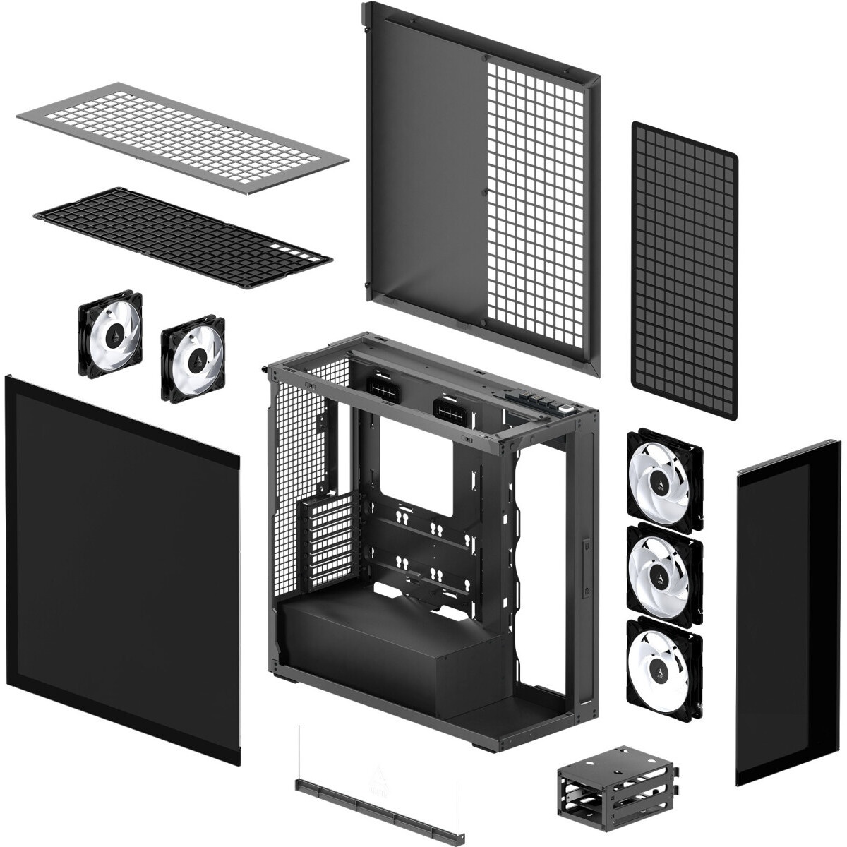 Компьютерный корпус Lian-Li O11 Vision черный без БП ATX 8x120mm 5x140mm 2xUSB3.0 audio bott PSU