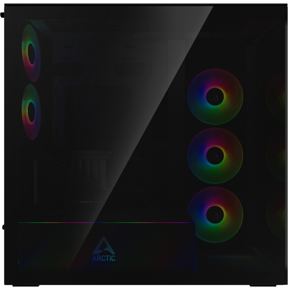 Компьютерный корпус Lian-Li O11 Vision черный без БП ATX 8x120mm 5x140mm 2xUSB3.0 audio bott PSU