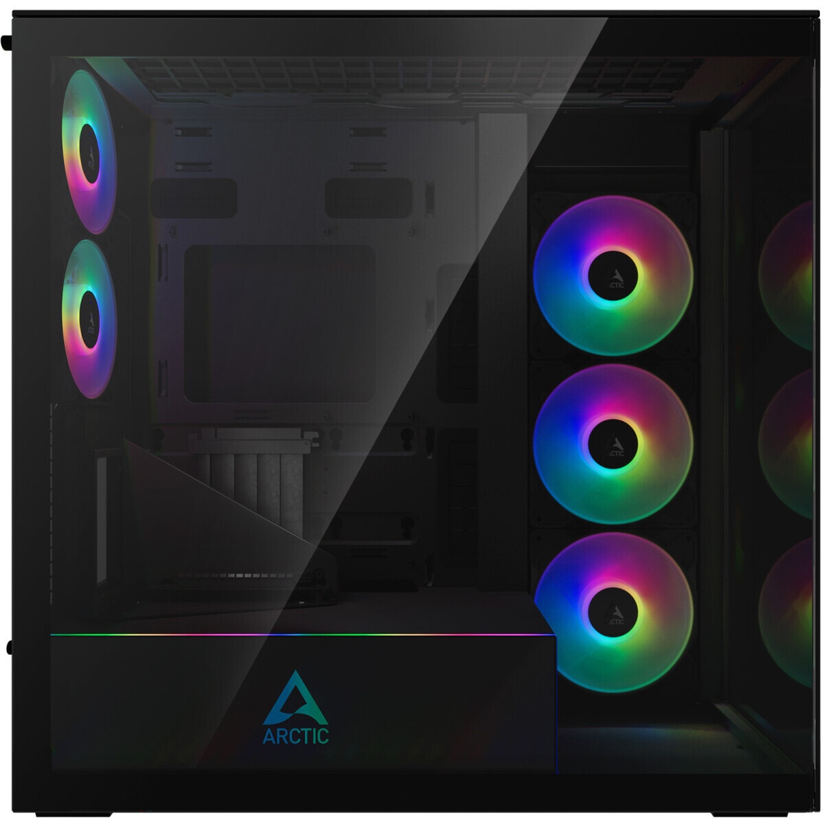 Компьютерный корпус Lian-Li O11 Vision черный без БП ATX 8x120mm 5x140mm 2xUSB3.0 audio bott PSU