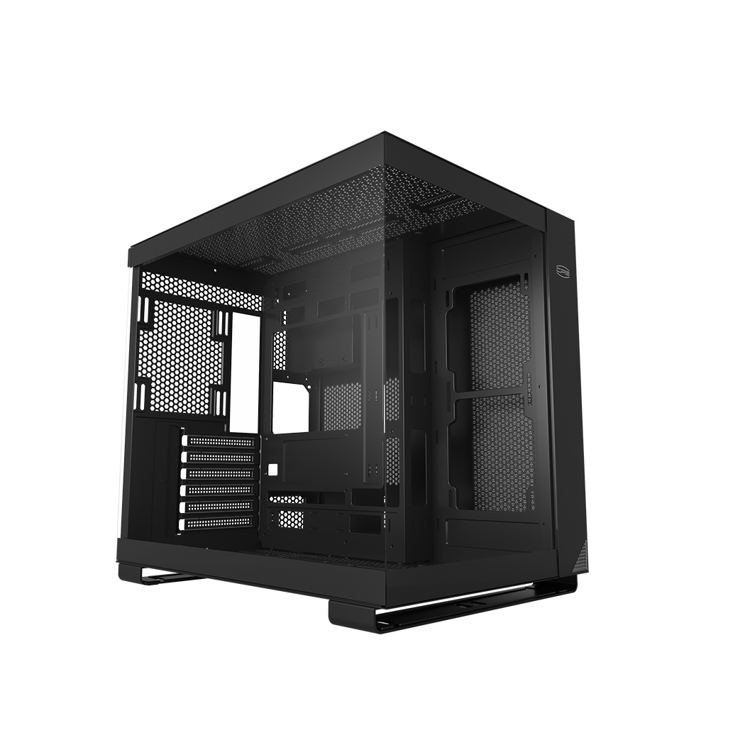 Корпус без блока питания PCCOOLER C3 T500 BK, Panoramic Mid Tower, Black, TG, 0.7 SPCC, no fans ATX,