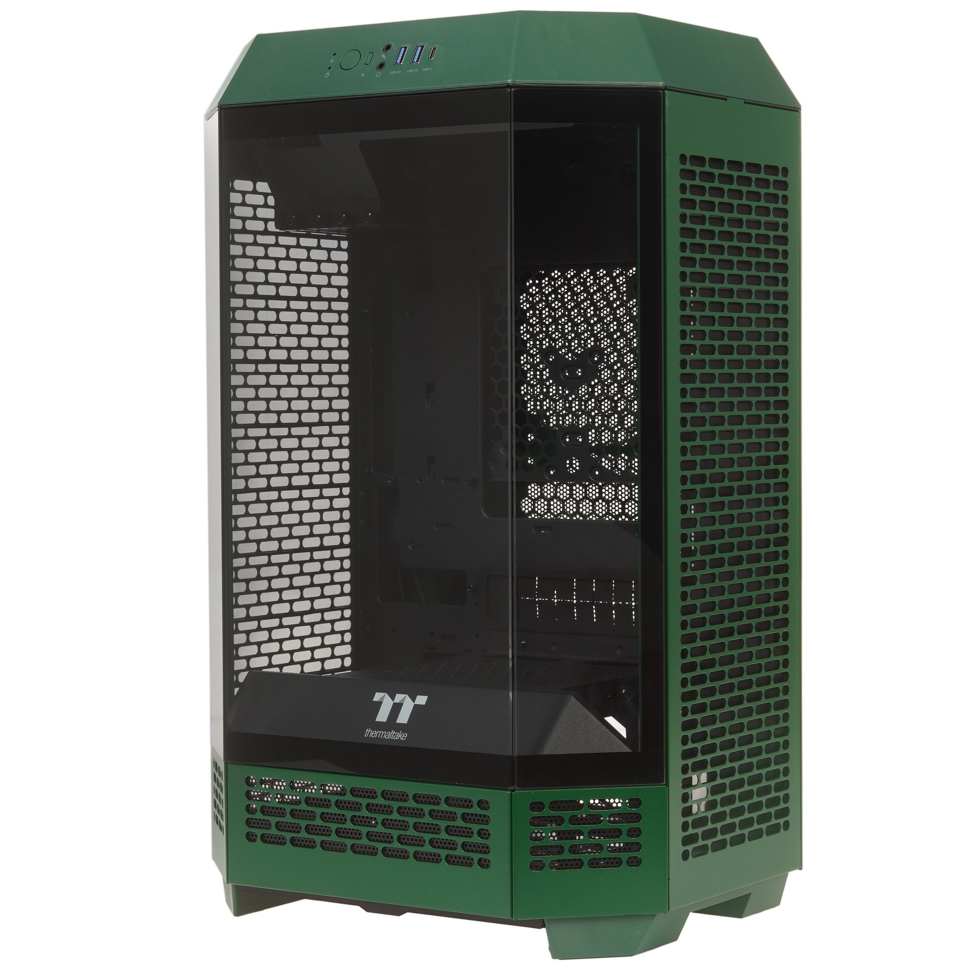 Компьютерный корпус Thermaltake The Tower 300 Racing Green зеленый без БП miniITX 8x120mm 6x140mm 2x