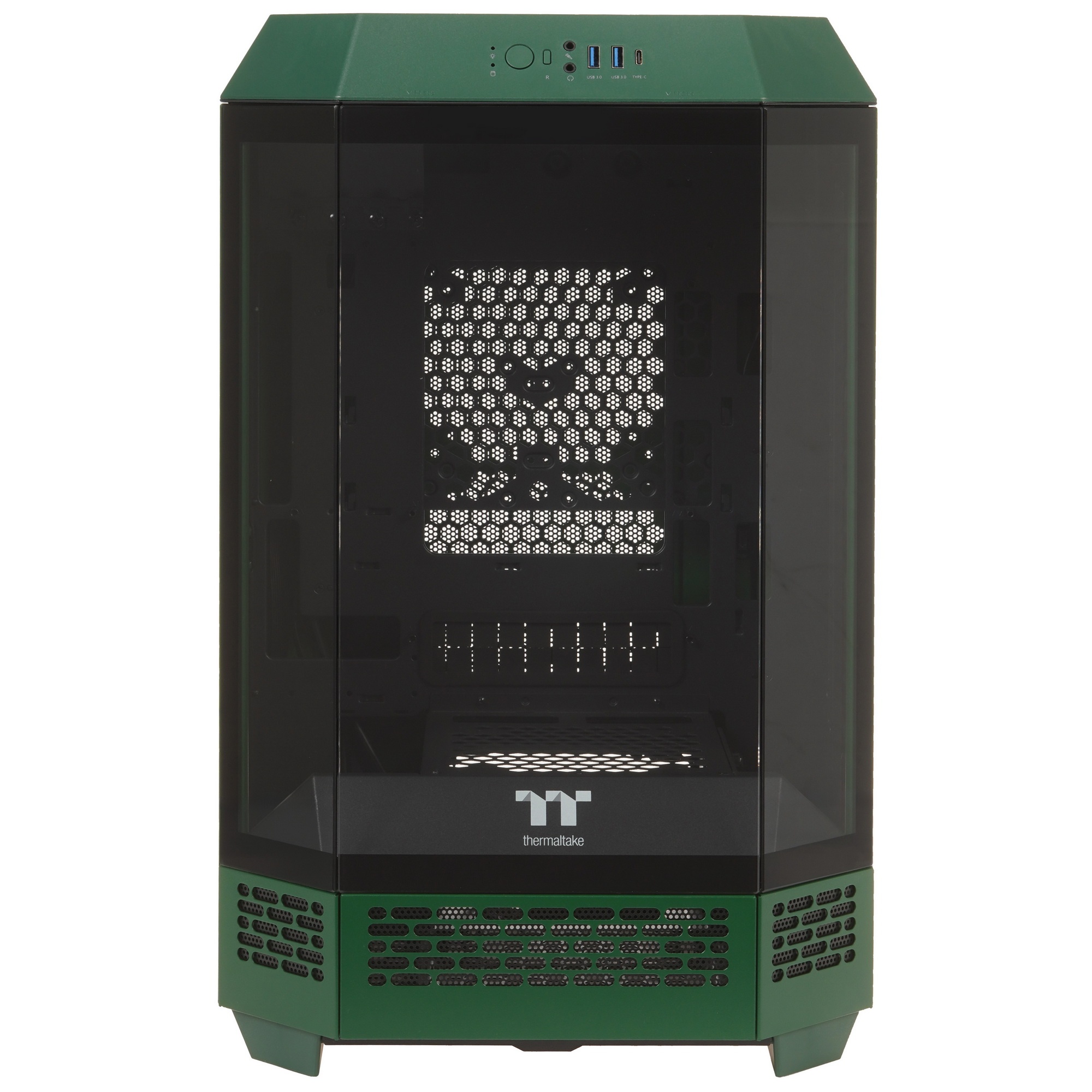 Компьютерный корпус Thermaltake The Tower 300 Racing Green зеленый без БП miniITX 8x120mm 6x140mm 2x