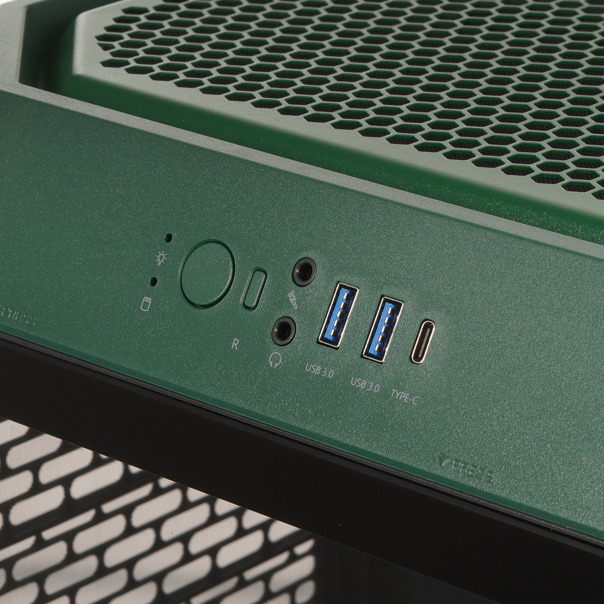 Компьютерный корпус Thermaltake The Tower 300 Racing Green зеленый без БП miniITX 8x120mm 6x140mm 2x