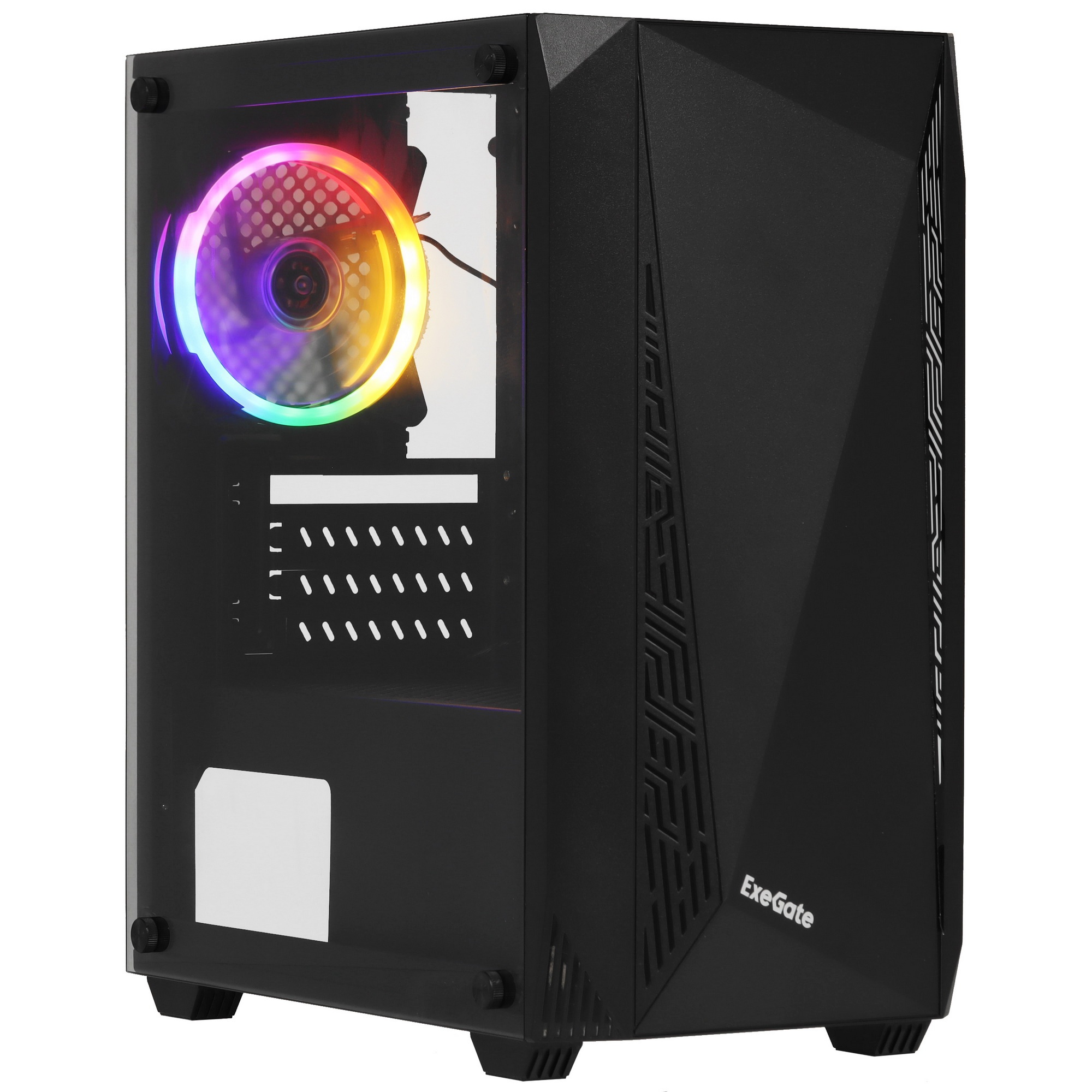 Компьютерный корпус Minitower Exegate EX294384RUS Mistery R2 (mATX, без БП, 2*USB+1*USB3.0, аудио, ч