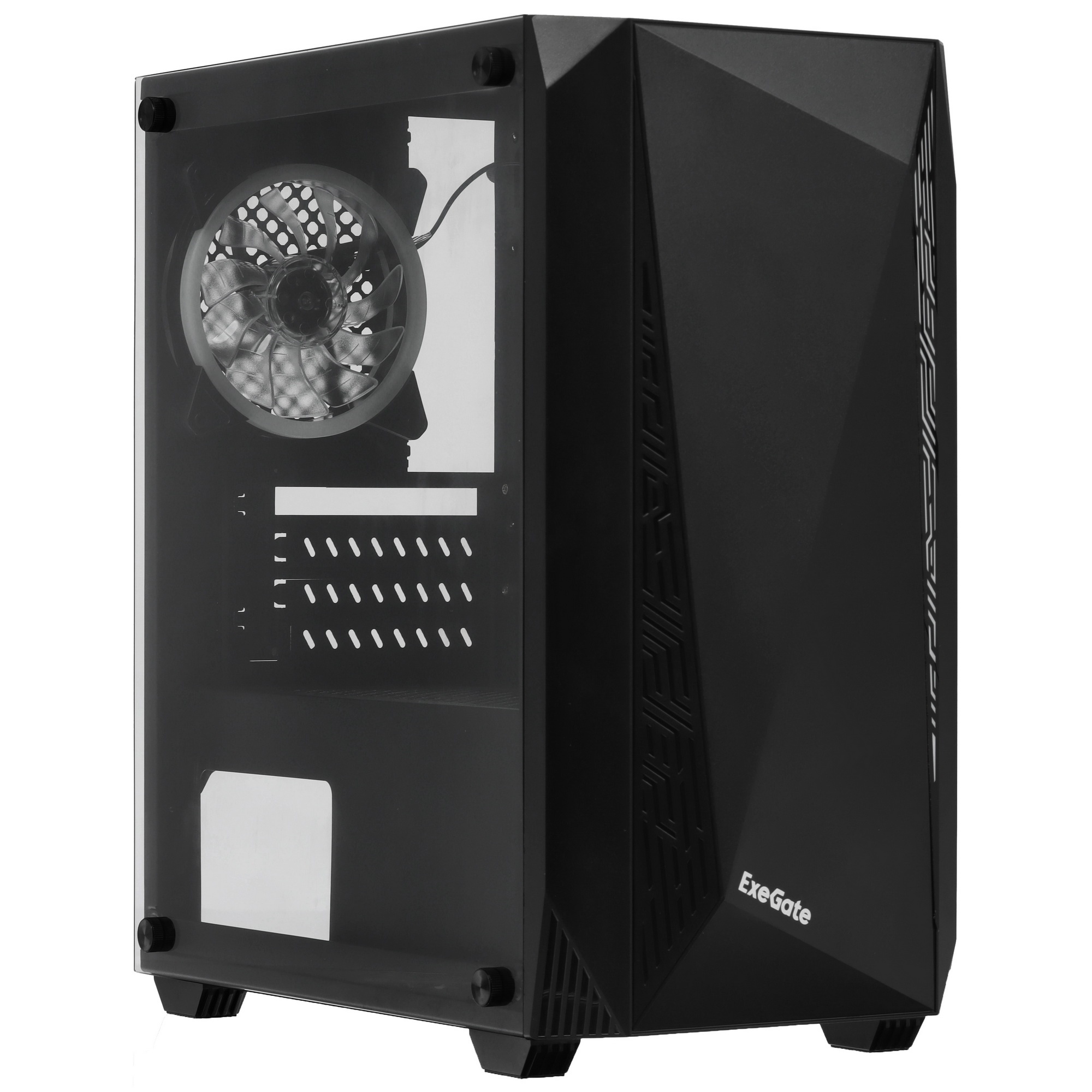 Компьютерный корпус Minitower Exegate EX294384RUS Mistery R2 (mATX, без БП, 2*USB+1*USB3.0, аудио, ч