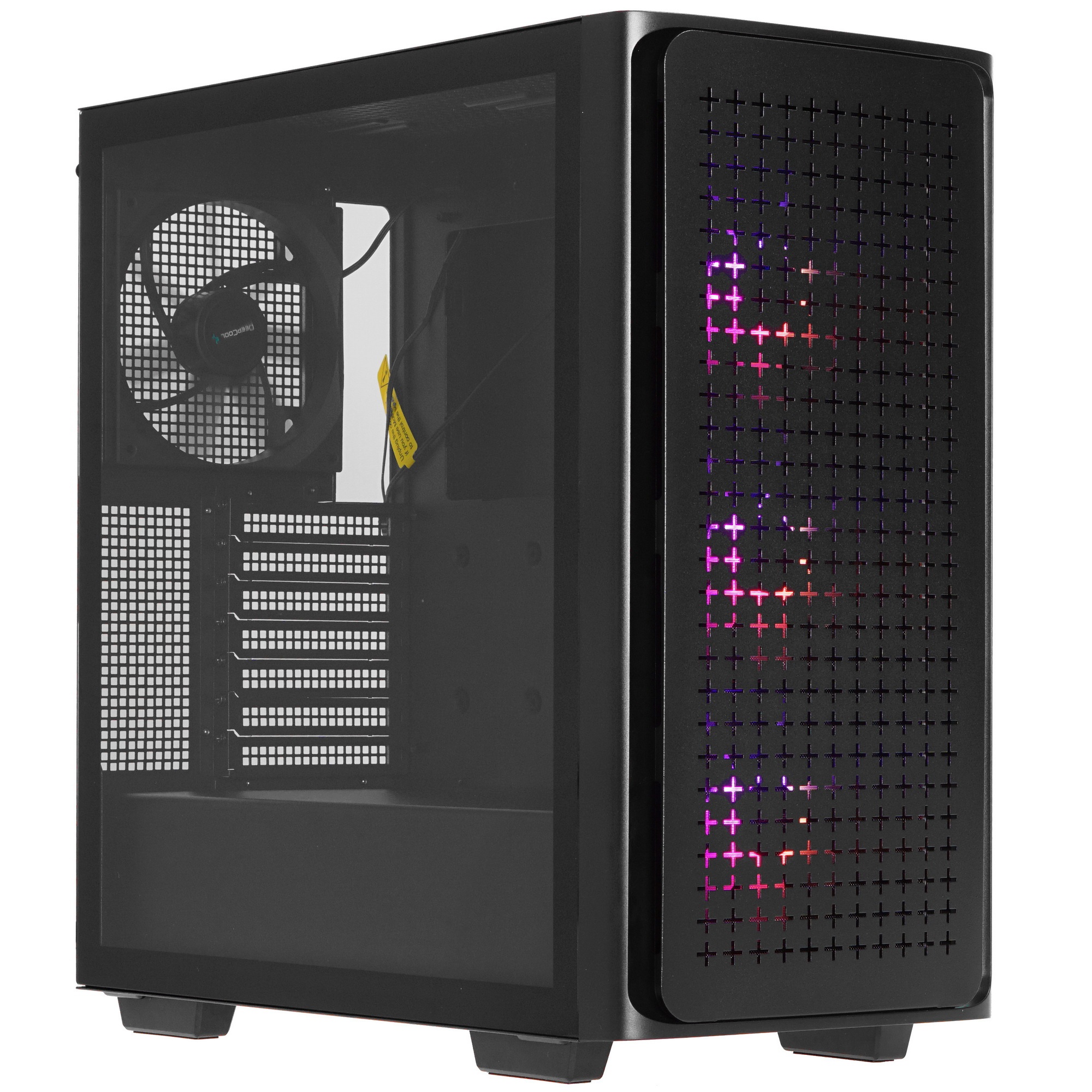 Компьютерный корпус Deepcool CK560 без БП, боковое окно (закаленное стекло), 3xARGB LED 120мм вентил