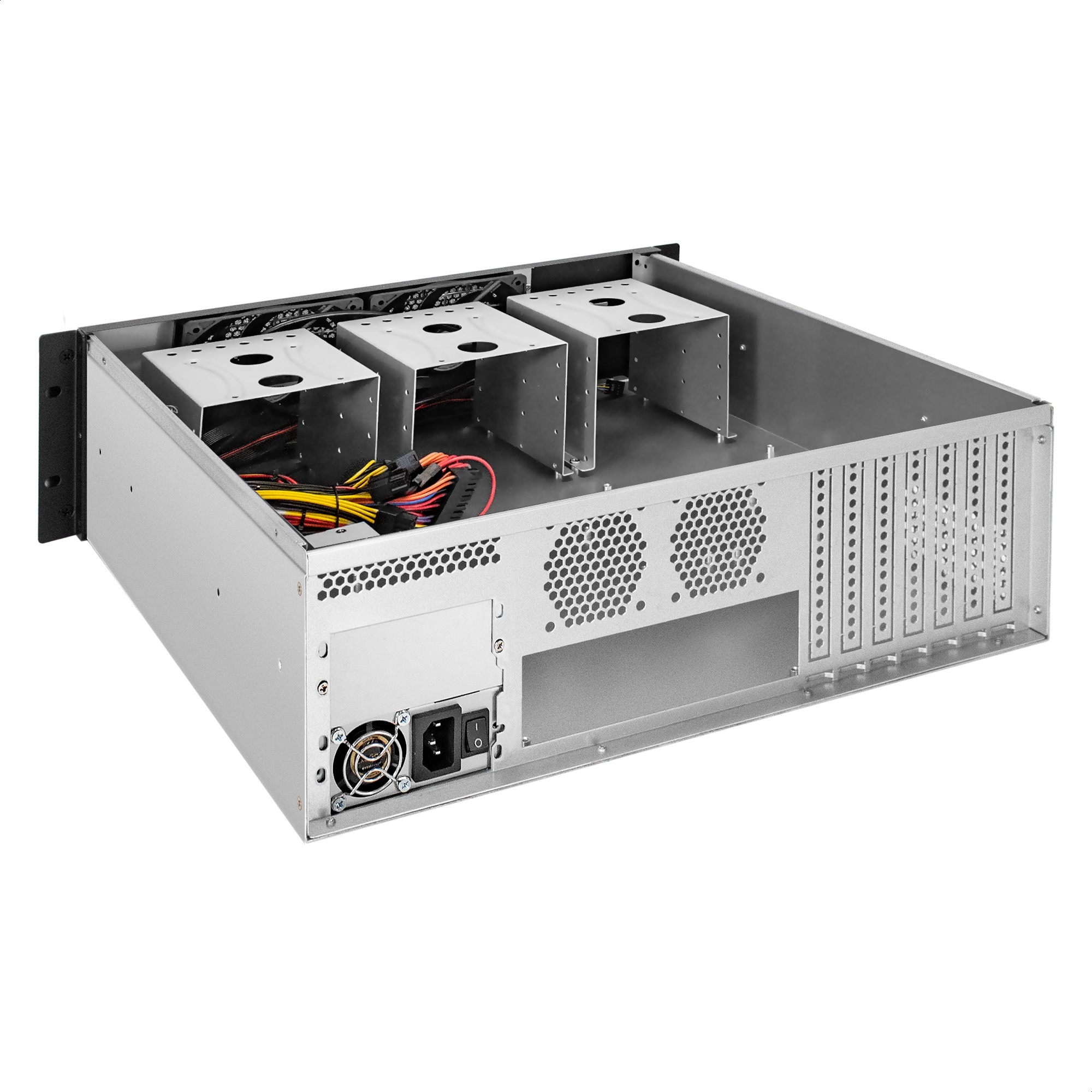 Серверный корпус ExeGate Pro 3U450-12 (RM 19", высота 3U, глубина 450, БП 1U-700ADS, 2*USB)