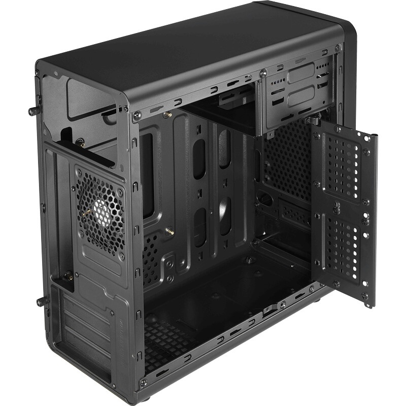 Корпус Aerocool / Formula Qs-182 черный без БП mATX 2x120mm 2xUSB2.0 1xUSB3.0 audio