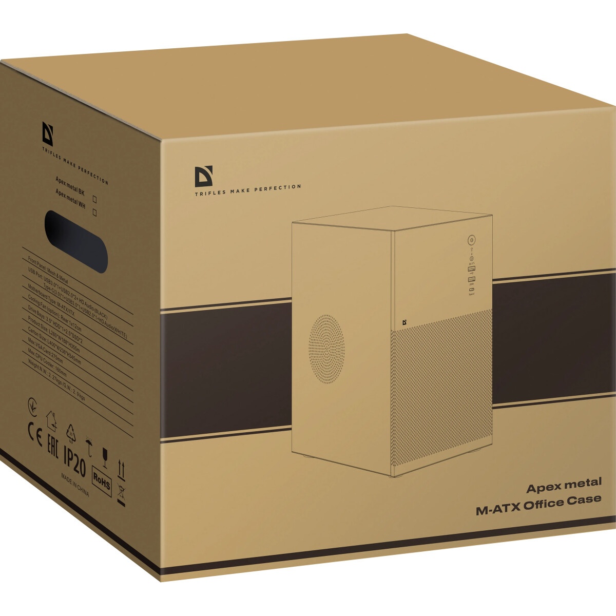 Корпус Aerocool / Formula Qs-182 черный без БП mATX 2x120mm 2xUSB2.0 1xUSB3.0 audio
