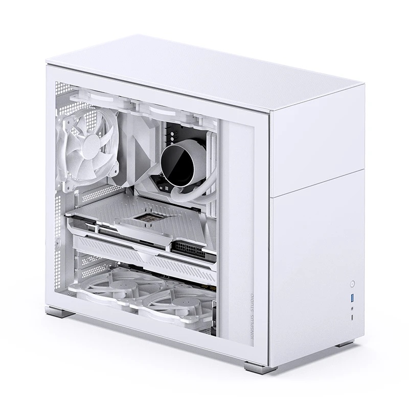 Корпус без блока питания Case JONSBO D41 STD, Midi-Tower, TG, no fan, 1xUSB-A 3.2 + 1xUSB-C 3.2, ATX