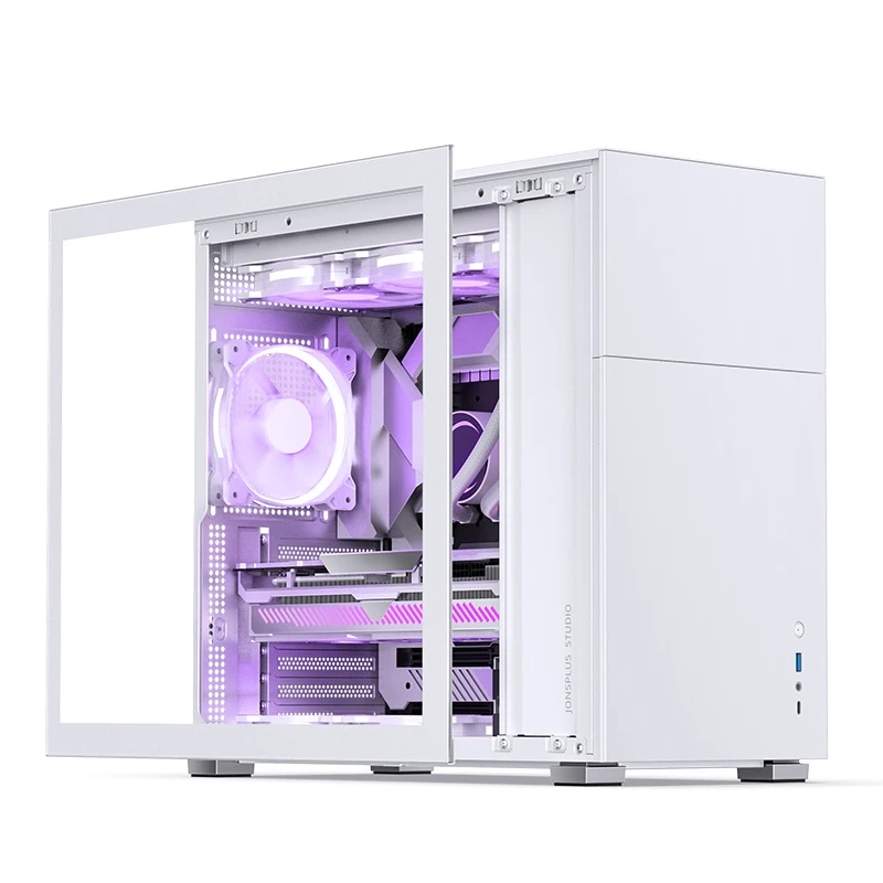 Корпус без блока питания Case JONSBO D41 STD, Midi-Tower, TG, no fan, 1xUSB-A 3.2 + 1xUSB-C 3.2, ATX