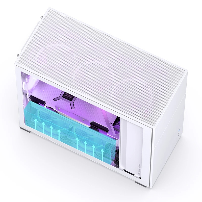Корпус без блока питания Case JONSBO D41 STD, Midi-Tower, TG, no fan, 1xUSB-A 3.2 + 1xUSB-C 3.2, ATX