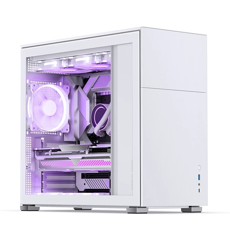 Корпус без блока питания Case JONSBO D41 STD, Midi-Tower, TG, no fan, 1xUSB-A 3.2 + 1xUSB-C 3.2, ATX